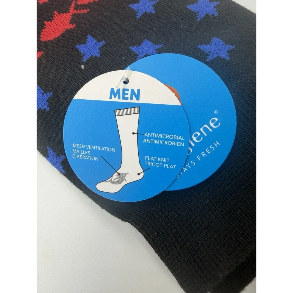 Columbia Men's PFG Patriot Crew Socks 2 Pack 6 Pairs sz 6-12 Fishing